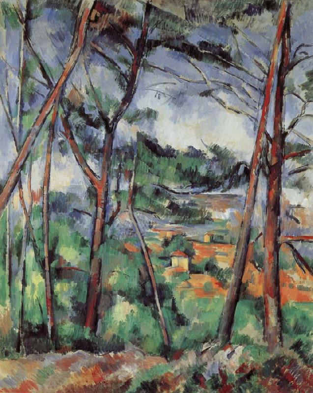 Paul Cezanne Lanscape near Aix-the Plain of the arc river